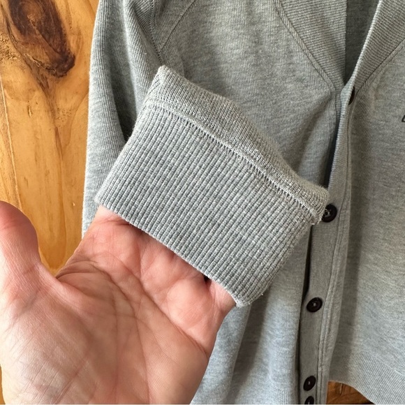 Vintage Y2K Urban Behavior Men's Gray Knit Button Down Cardigan Sweater - Large - Picture 7 of 14